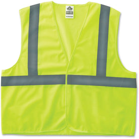 Ergodyne Lime Super Econo Vest - Lightweight Reflective Design - Safety Jackets / Vests