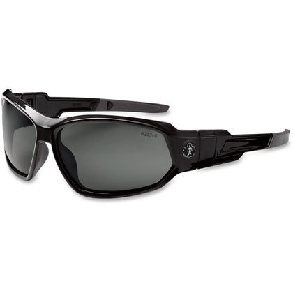 Ergodyne Loki Fog-Off Safety Glasses - UV Protection Black Frame - Protective Gear