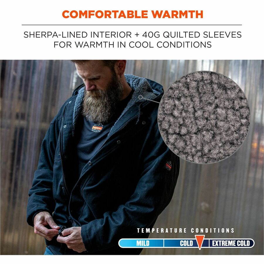Ergodyne N-Ferno 6468 Heavy-Duty Canvas Jackets - Alternate-Image2