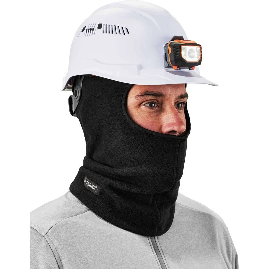 Ergodyne N-Ferno 6821 Balaclava: Fleece Face Mask in Black - Multipurpose Masks