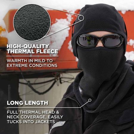 Ergodyne N-Ferno 6826 Balaclava Face Mask - 2-Piece, Fleece - Alternate-Image8