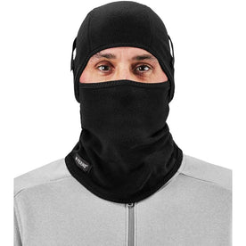 Ergodyne N-Ferno 6826 Balaclava Face Mask - 2-Piece Set Fleece & Neoprene Blend - Black - Multipurpose Masks