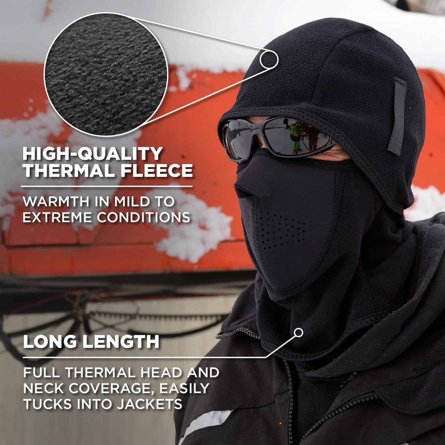 Ergodyne N-Ferno 6827 Balaclava Face Mask - 2-Piece, Fleece/Neoprene - Alternate-Image10