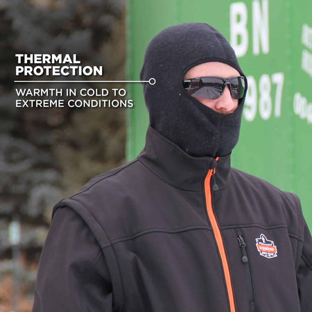Ergodyne N-Ferno 6828 FR Balaclava Face Mask - Modacrylic Blend, FR Fleece - Alternate-Image6