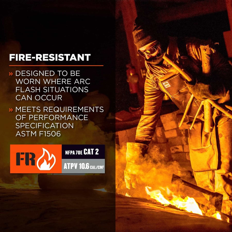 Ergodyne N-Ferno 6828 FR Balaclava Face Mask - Modacrylic Blend, FR Fleece - Alternate-Image5