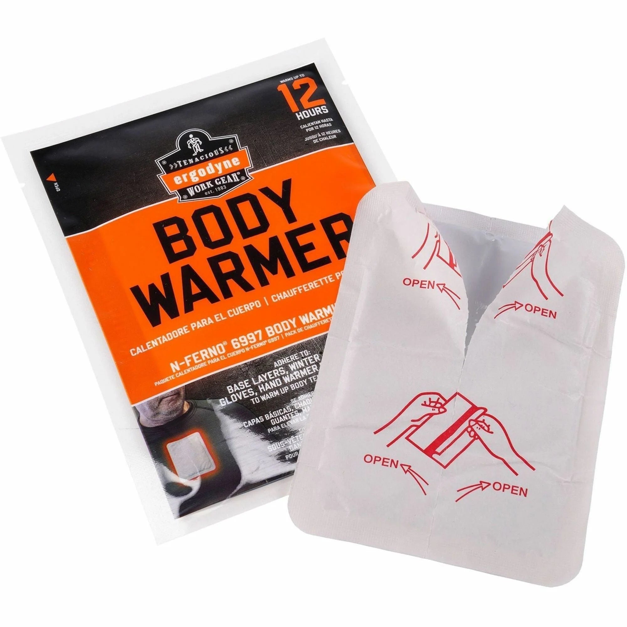 Ergodyne N-Ferno 6997 Body Warmers - White - 1 Pack - Protective Gear