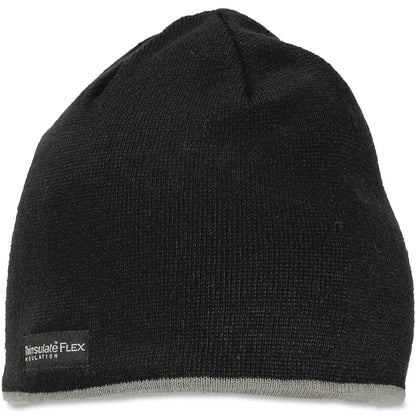 Ergodyne N-Ferno Knit Cap: Warm Fleece & Acrylic Blend in Black - Protective Gear