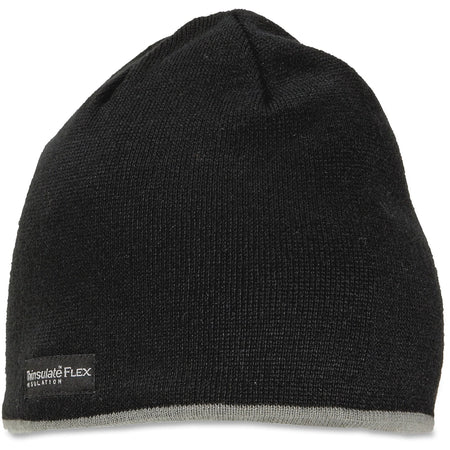 Ergodyne N-Ferno Knit Cap: Warm Fleece & Acrylic Blend in Black - Protective Gear