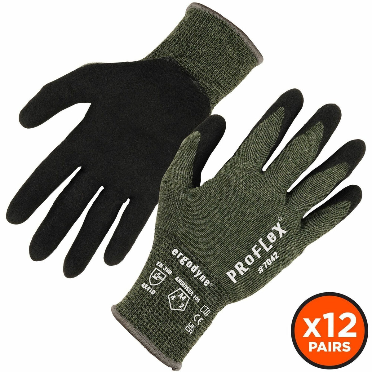 Ergodyne Nitrile-Coated Cut-Resistant Gloves - 2000