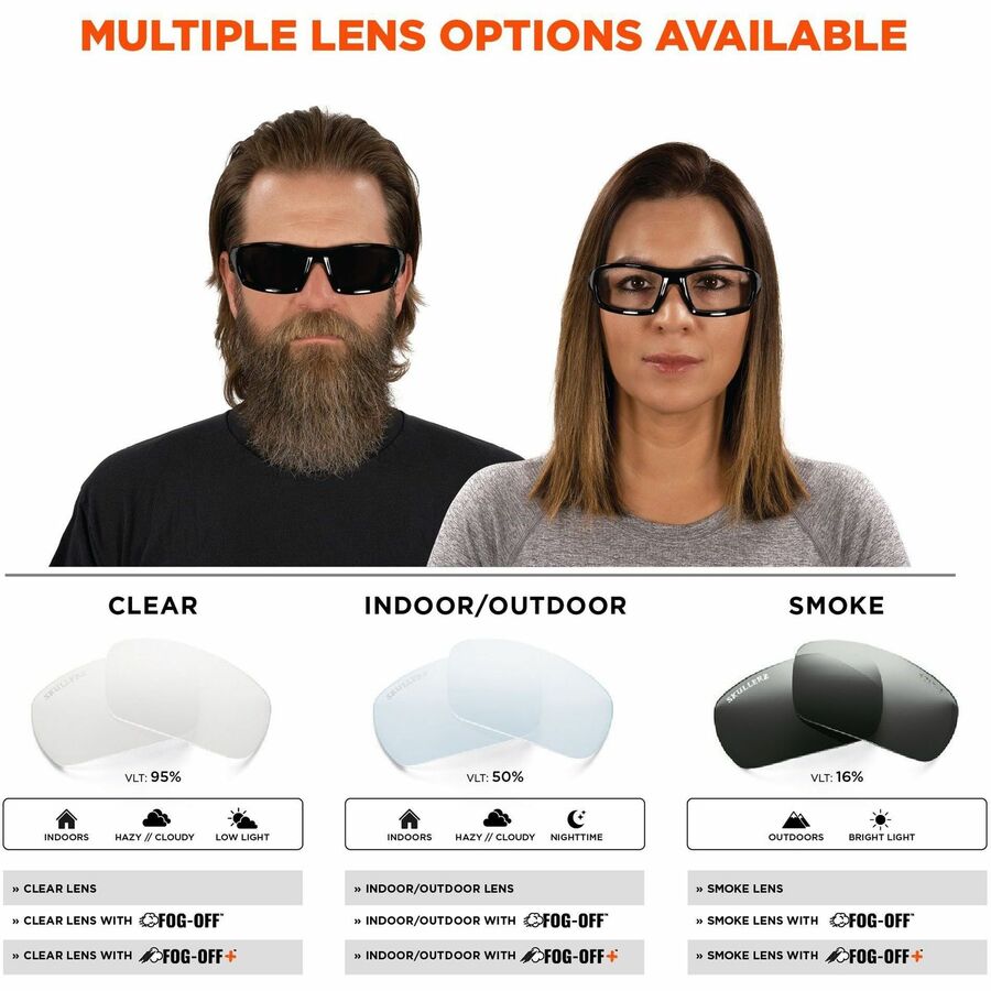 Ergodyne Odin Anti-Scratch/Anti-Fog Safety Glasses - Alternate-Image6
