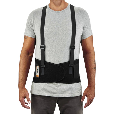 Ergodyne ProFlex 100 Economy Back Support Brace - 25’’ Waist Size - Black - Supports