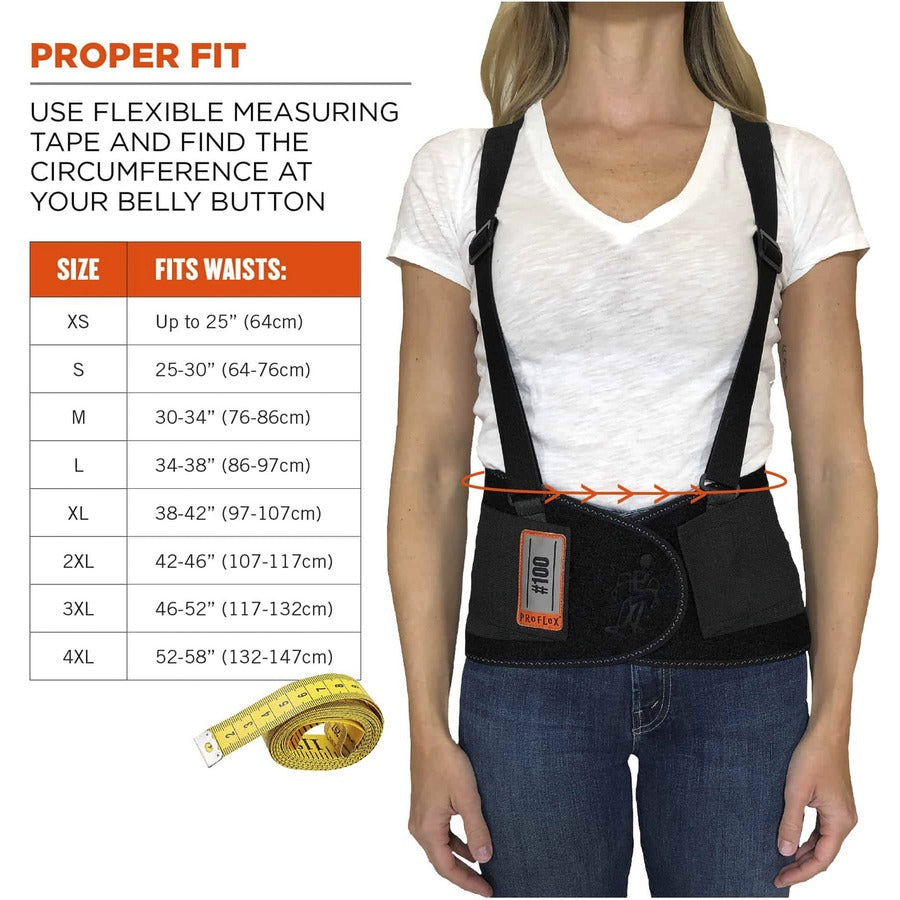 Ergodyne ProFlex 100 Economy Back Support Brace - Alternate-Image1