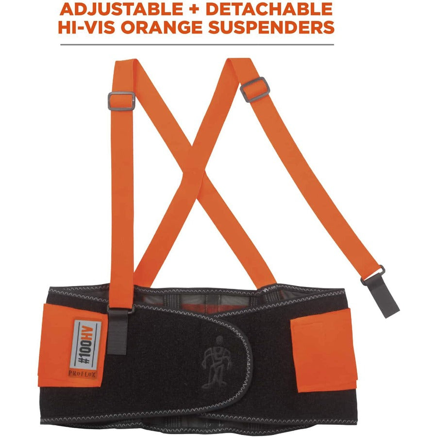 Ergodyne ProFlex 100HV Economy Hi-Vis Back Brace - Alternate-Image3