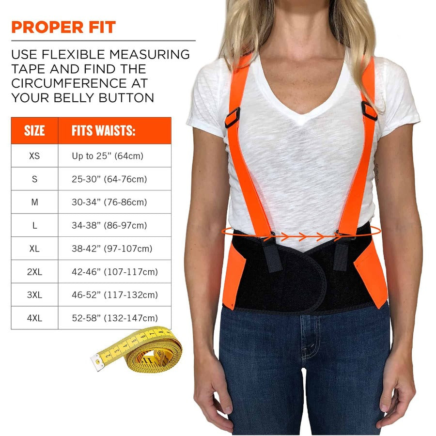 Ergodyne ProFlex 100HV Economy Hi-Vis Back Brace - Alternate-Image2