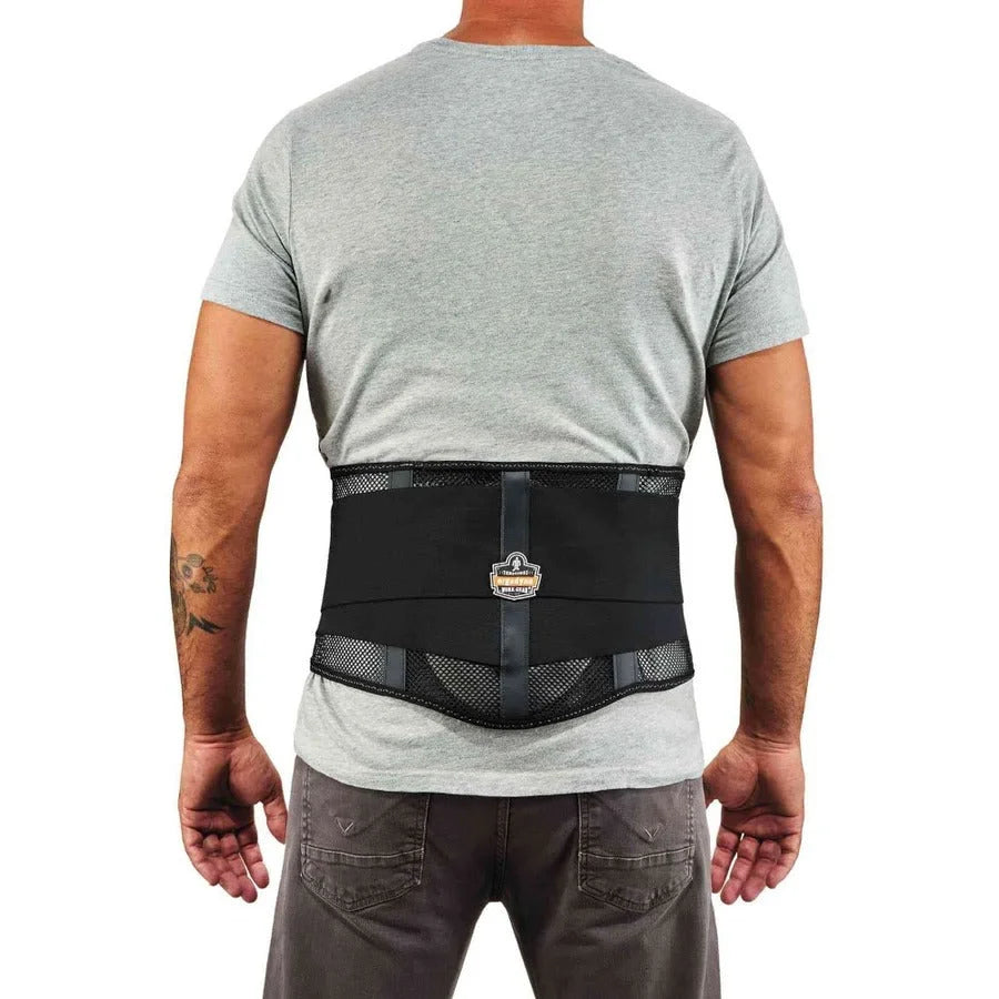 Ergodyne ProFlex 1051 Mesh Back Support: Lumbar Pad Black Fabric - Supports