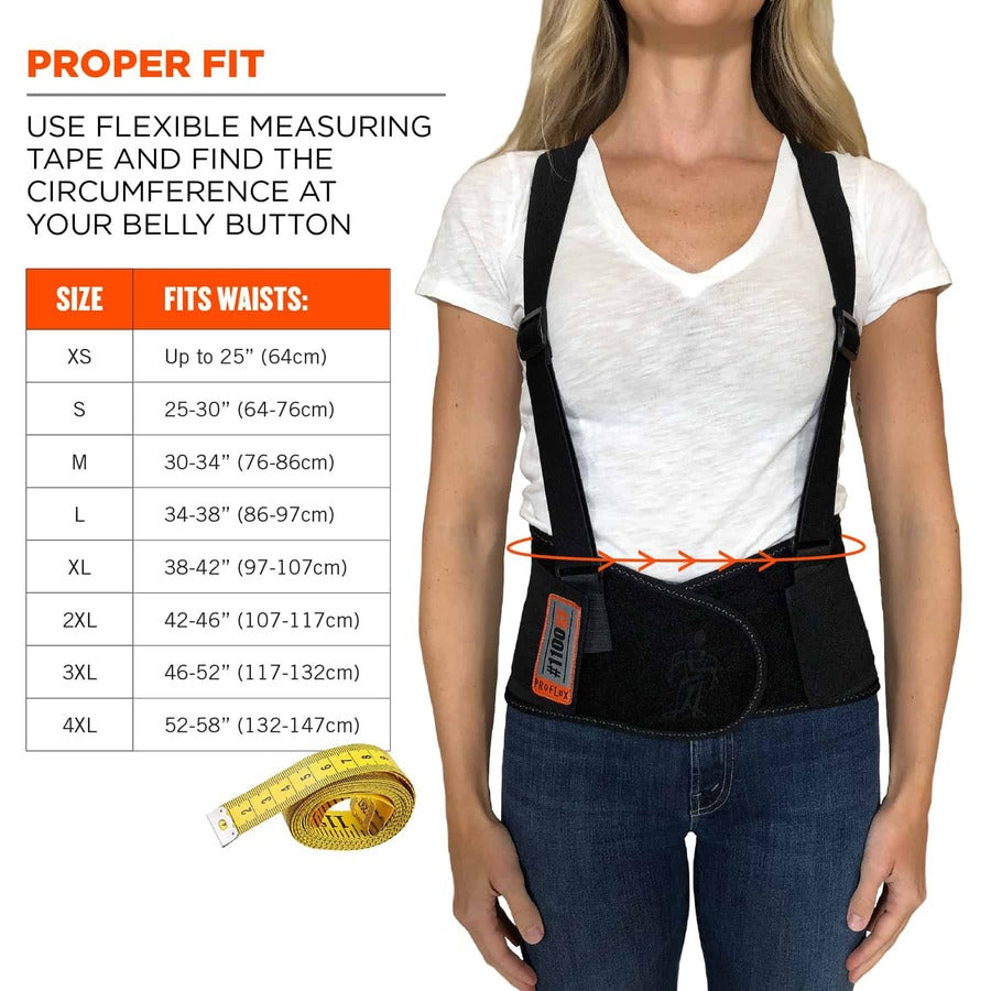 Ergodyne ProFlex 1100SF Spandex Back Support Brace - Alternate-Image2