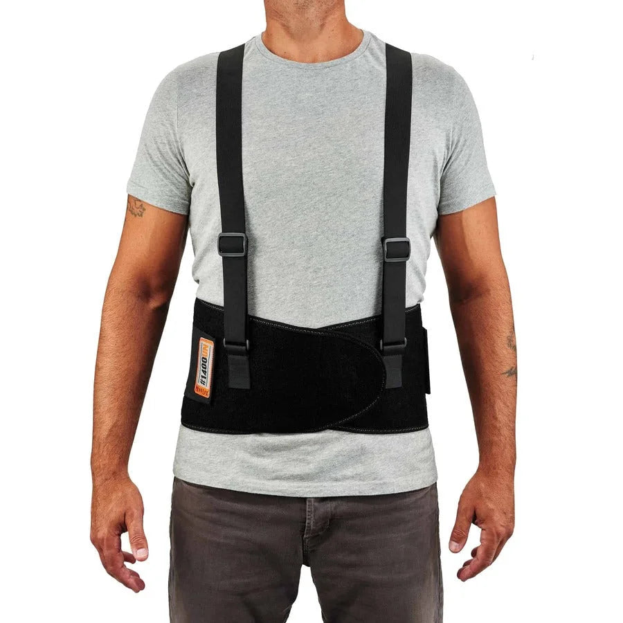Ergodyne ProFlex 1400 Back Support Brace - Universal Fit - Black - Supports