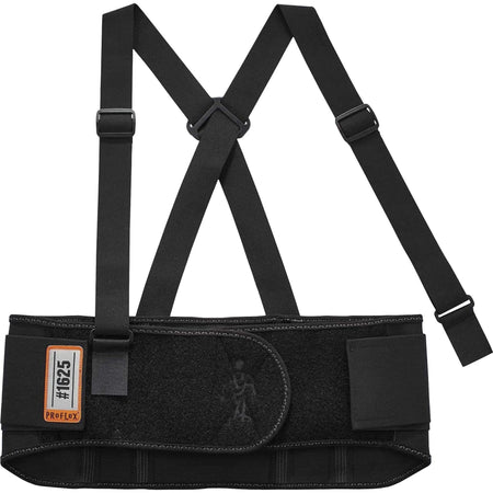 Ergodyne ProFlex 1625 Back Support Brace - 46’’-52’’ Waist - Black - Elastic & Rubber - Supports