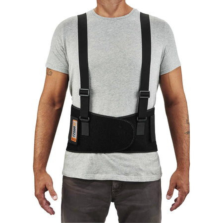 Ergodyne ProFlex 2000SF HP Back Support Brace - 52’’ to 58’’ Waist - Black - Supports