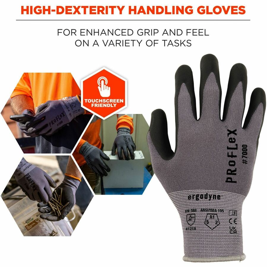 Ergodyne ProFlex 7000 Nitrile-Coated Gloves - Alternate-Image1
