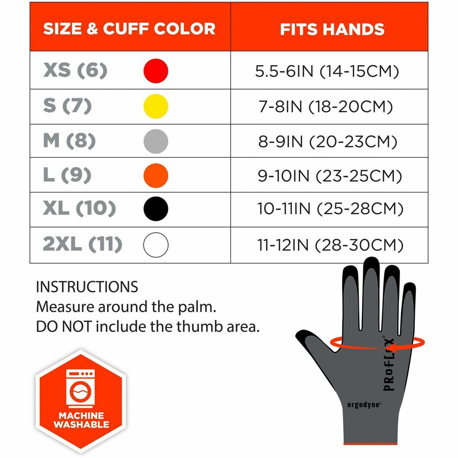 Ergodyne ProFlex 7000 Nitrile-Coated Gloves - Alternate-Image5