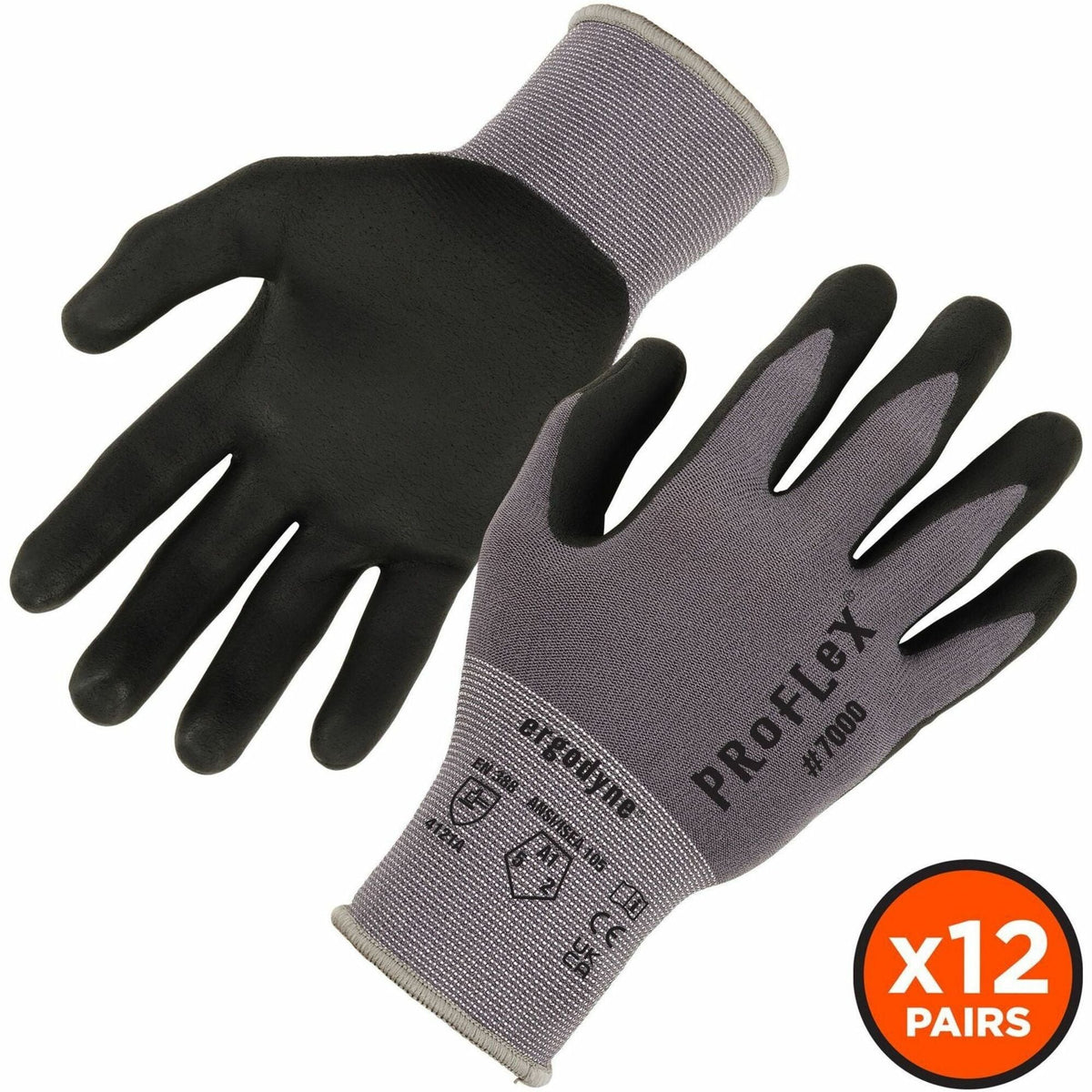 Ergodyne ProFlex 7000 Nitrile-Coated Gloves - 2000