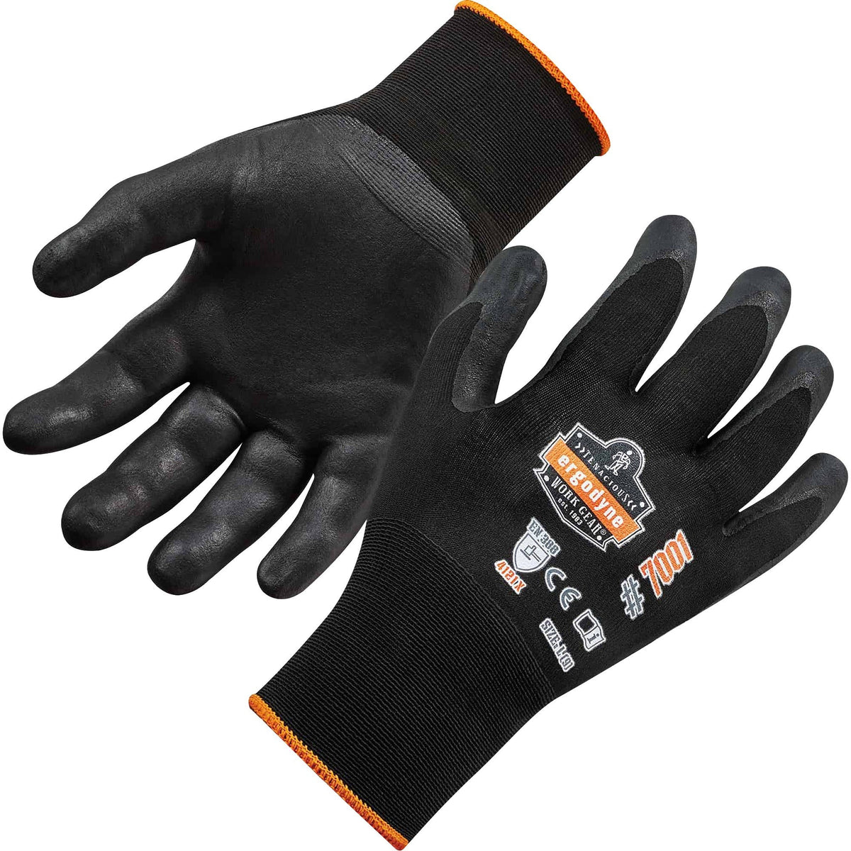 Ergodyne ProFlex 7001 Abrasion-Resistant Nitrile-Coated Gloves - DSX - 2000