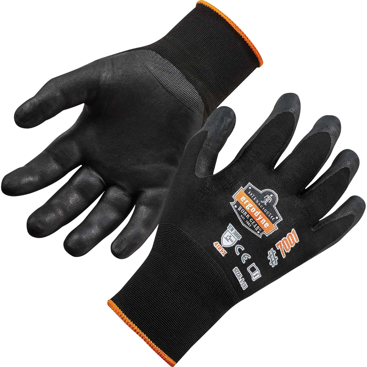 Ergodyne ProFlex 7001 Abrasion-Resistant Nitrile-Coated Gloves - DSX - 2000