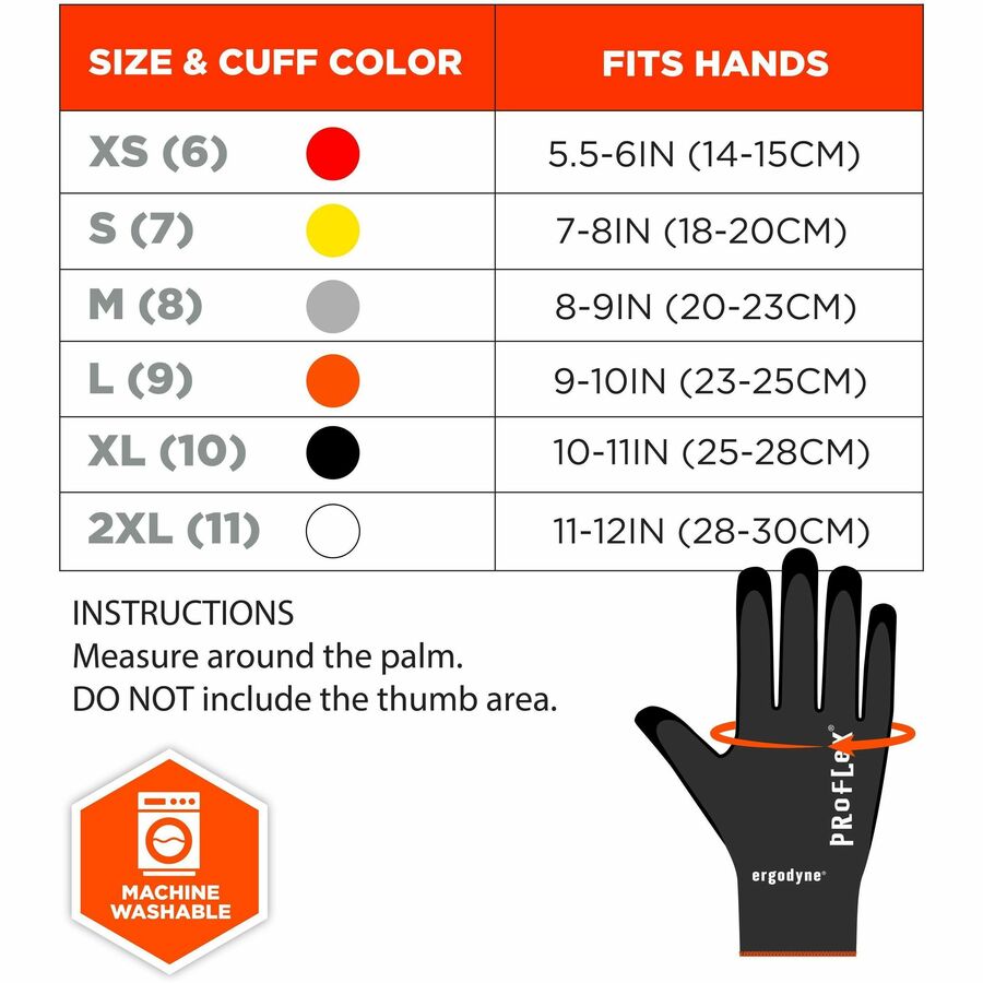 Ergodyne ProFlex 7001 Nitrile-Coated Gloves - Alternate-Image5