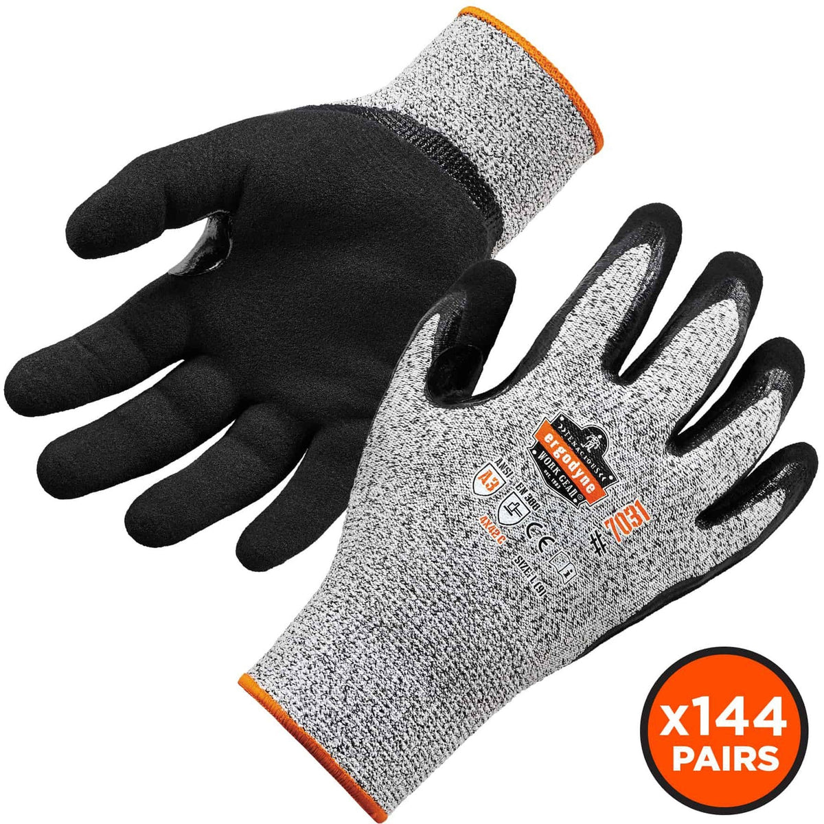 Ergodyne ProFlex 7031 Nitrile-Coated Cut-Resistant Gloves - A3 Level - 2000