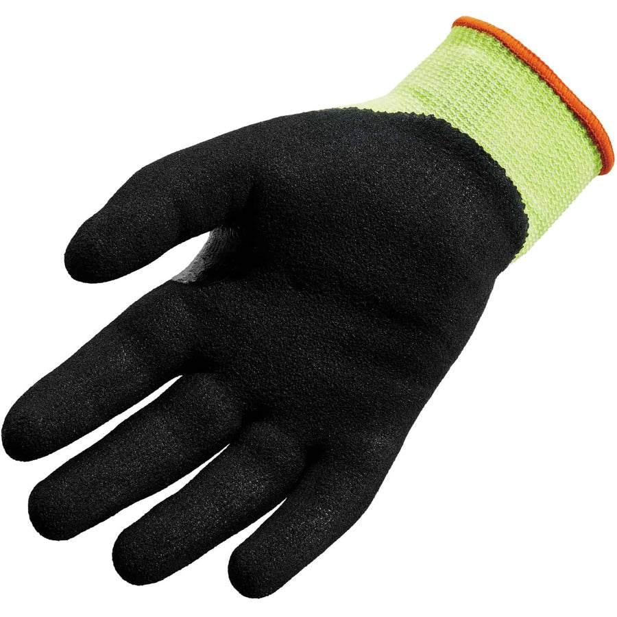 Ergodyne ProFlex 7041 Hi-Vis Nitrile-Coated Level 4 Cut Gloves - Alternate-Image2