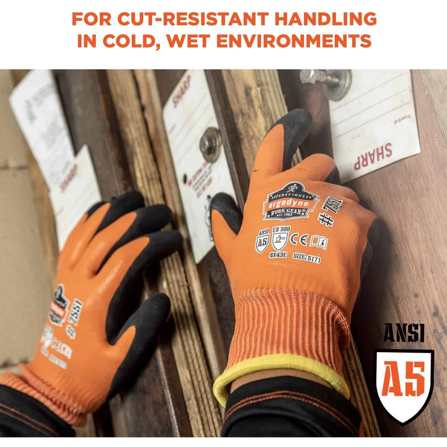 Ergodyne ProFlex 7551 A5 Coated Waterproof Gloves - Alternate-Image1