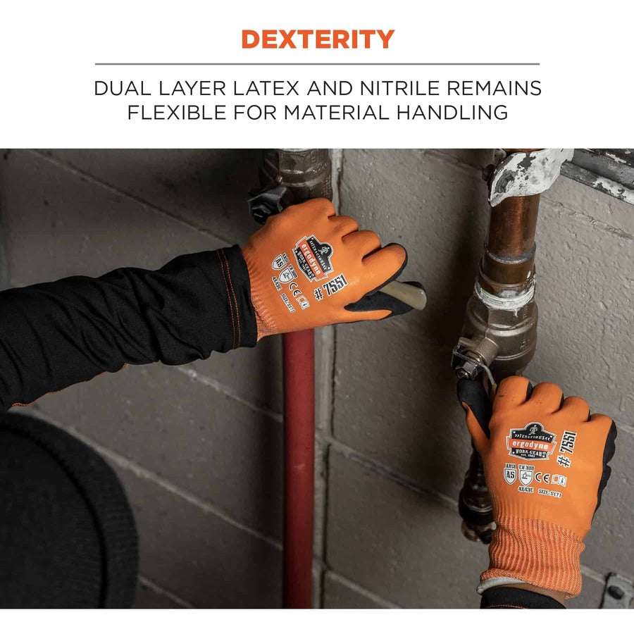Ergodyne ProFlex 7551 A5 Coated Waterproof Gloves - Alternate-Image4