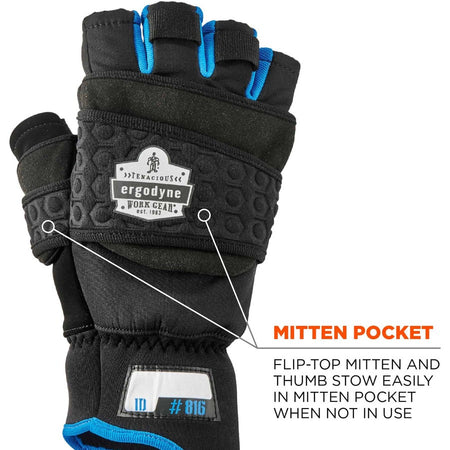Ergodyne ProFlex 816 Thermal Flip-Top Gloves - Alternate-Image3