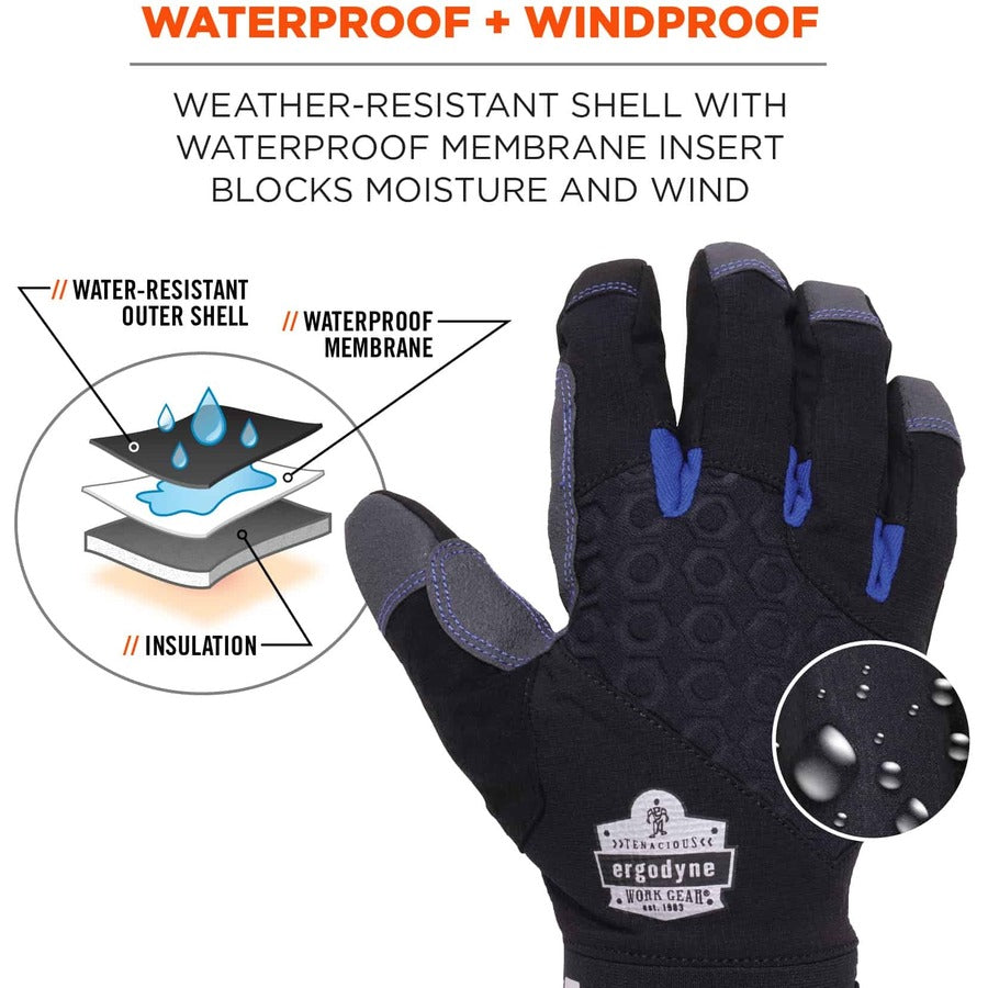 Ergodyne ProFlex 817WP Reinforced Thermal Waterproof Winter Work Gloves - Alternate-Image1
