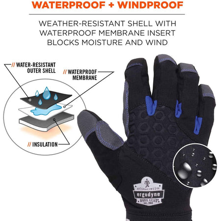 Ergodyne ProFlex 817WP Reinforced Thermal Waterproof Winter Work Gloves - Alternate-Image1