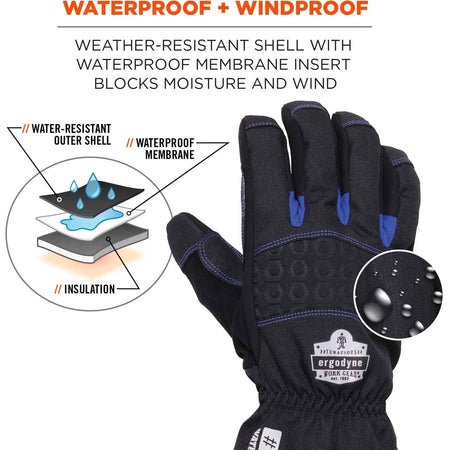 Ergodyne ProFlex 819WP Extreme Thermal Waterproof Winter Work Gloves - Alternate-Image1