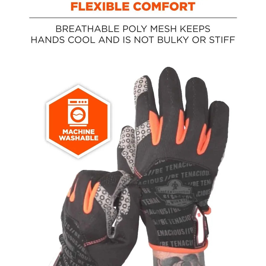 Ergodyne ProFlex 821 Handling Gloves - XL Black - Flexible & Secure Fit - Work