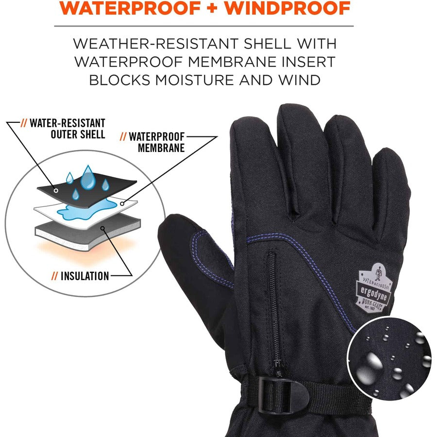 Ergodyne ProFlex 825WP Thermal Waterproof Winter Work Gloves - Alternate-Image2