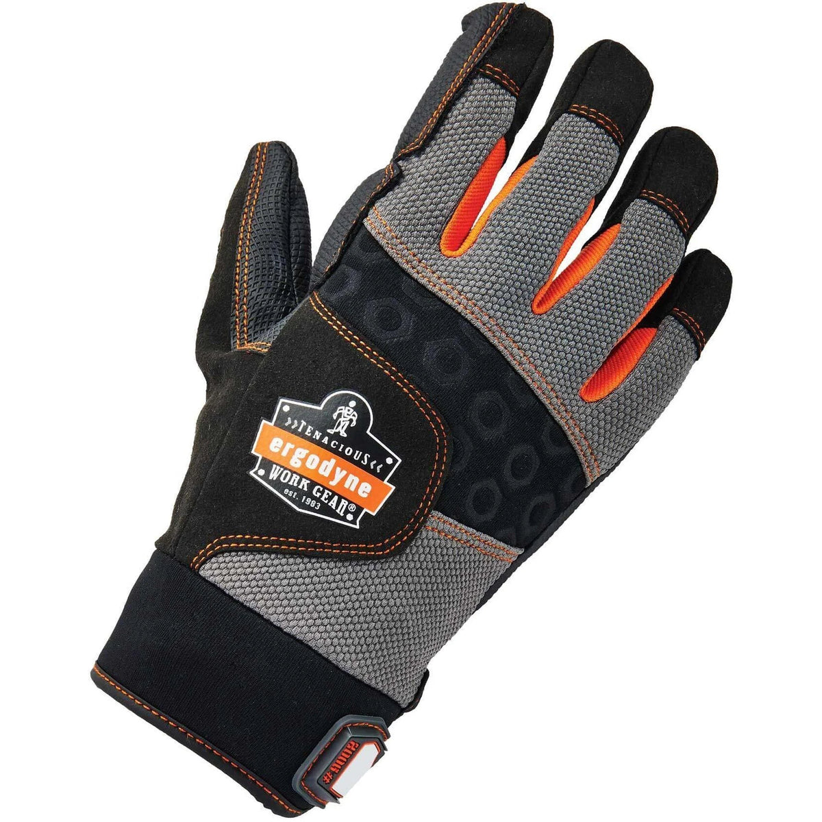 Ergodyne ProFlex 9002 Anti-Vibration Gloves - XL Black - Padded Palm Impact Resistant - Work