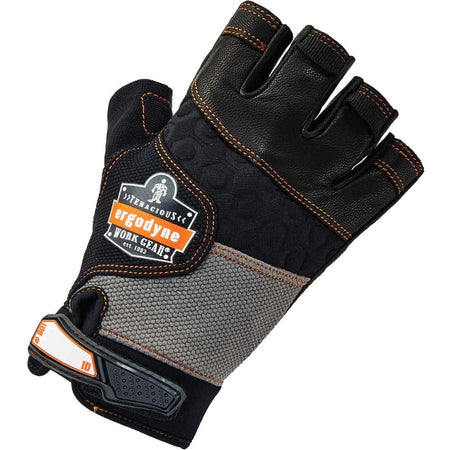 Ergodyne ProFlex 901 Half-Finger Leather Impact Gloves - Alternate-Image1