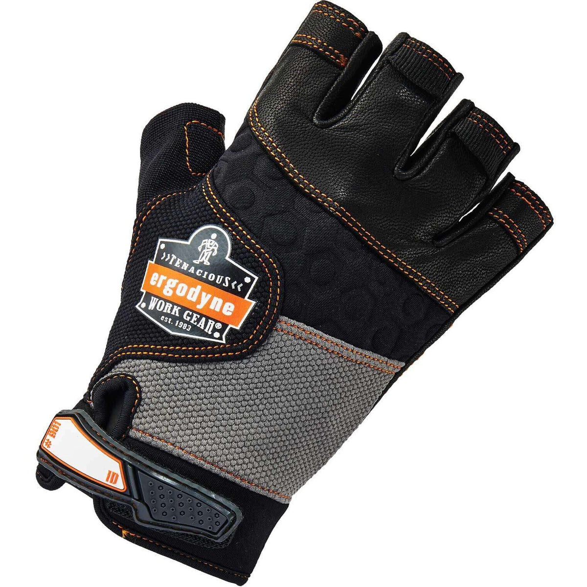 Ergodyne ProFlex 901 Half-Finger Leather Impact Gloves - 2000