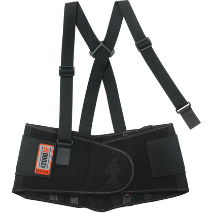 Ergodyne ProFlex Back Support: 42’’-46’’ Waist Size Strap Mount - Black - Supports