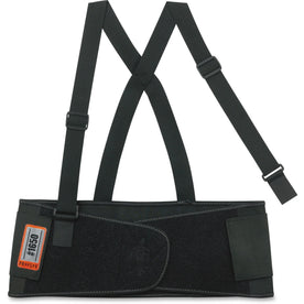 Ergodyne ProFlex Economy Back Support - Strap Mount - Black - Supports