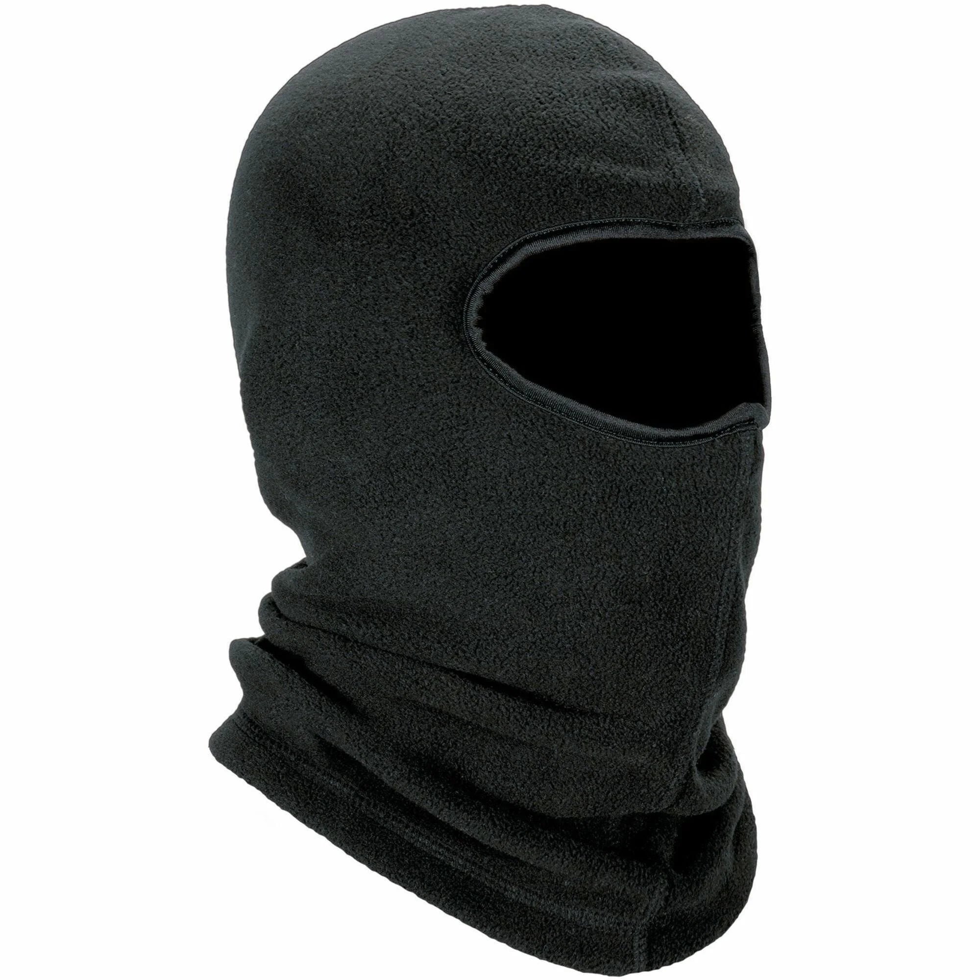 Ergodyne Recycled Balaclava Face Mask - Eco-Friendly Fleece Blend - Black - Multipurpose Masks
