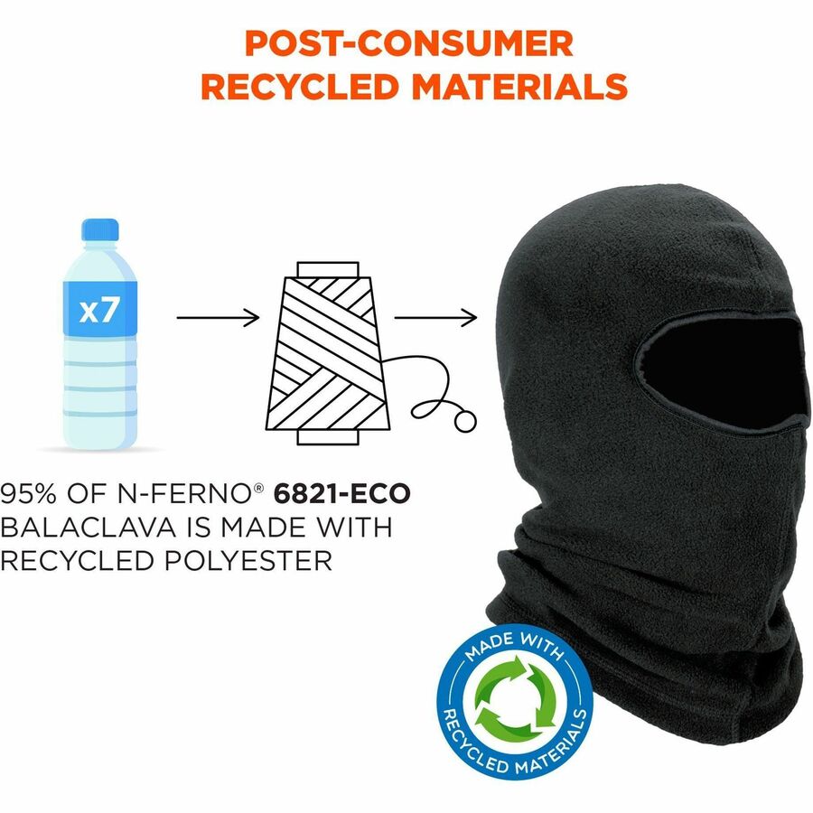 Ergodyne Recycled Balaclava Face Mask - Alternate-Image1