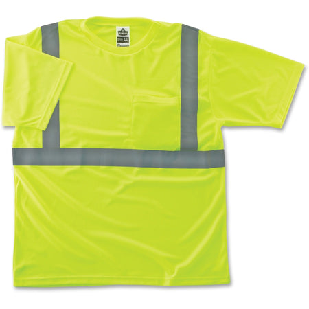 Ergodyne Reflective Lime T-Shirt - Class 2 2XL Size - Safety Jackets / Vests