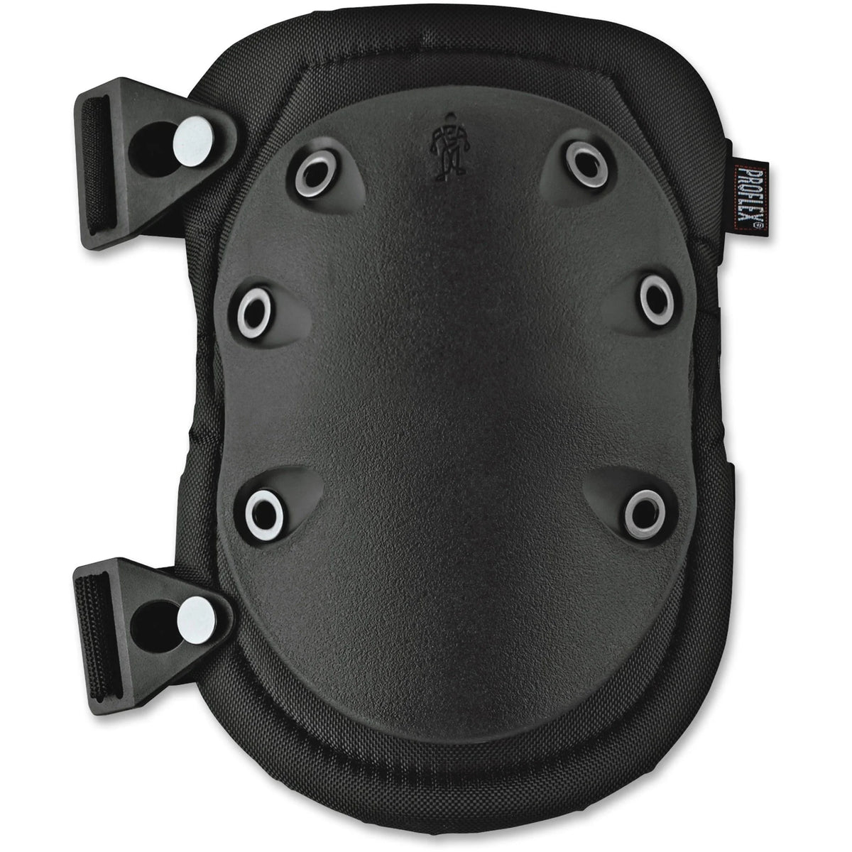 Ergodyne Rubber Cap Knee Pads - Black Slip Resistant & Durable - 2/Pack - Protective Gear