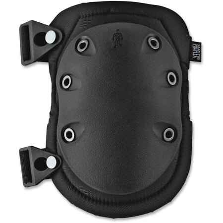 Ergodyne Rubber Cap Knee Pads - Black Slip Resistant & Durable - 2/Pack - Protective Gear