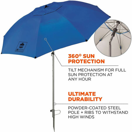 Ergodyne SHAX 6100 Lightweight Work Umbrella - Alternate-Image2